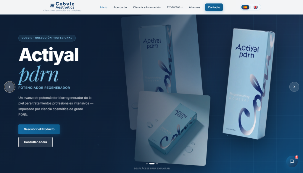 Cobvie Aesthetics live website preview